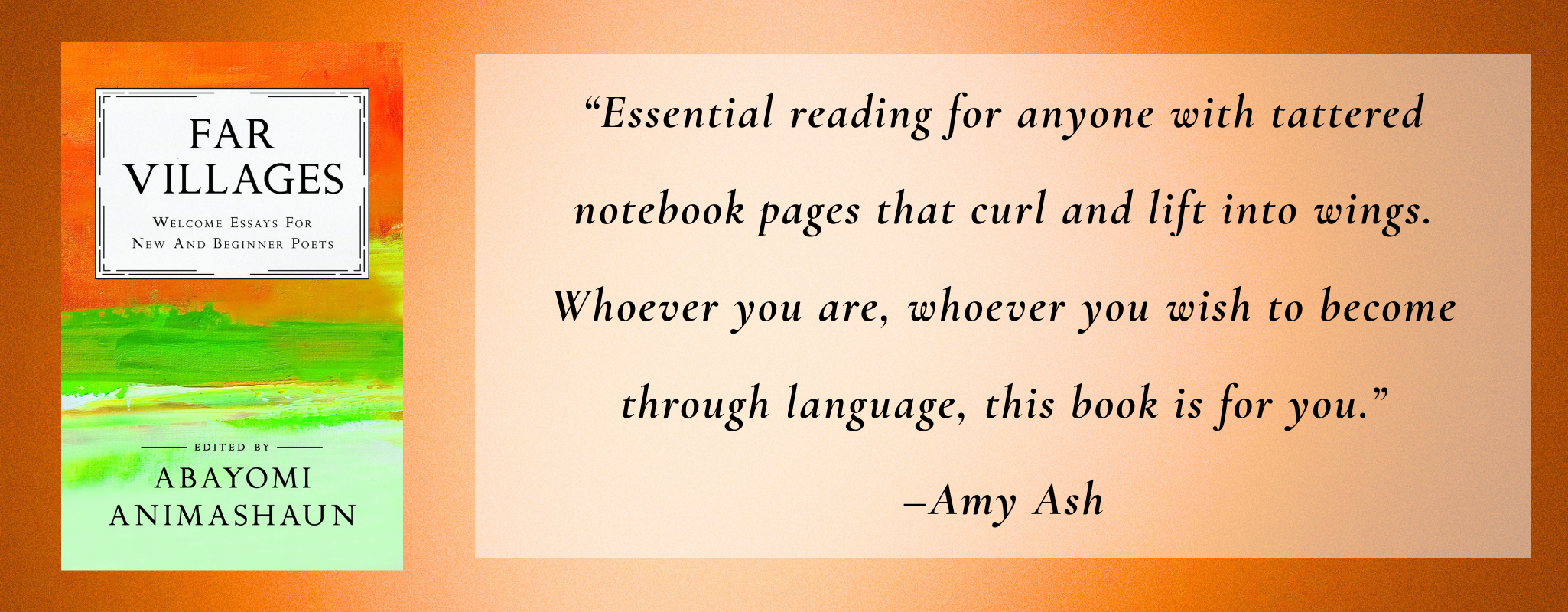 Far Villages: Welcome Essays for New and Beginner Poets