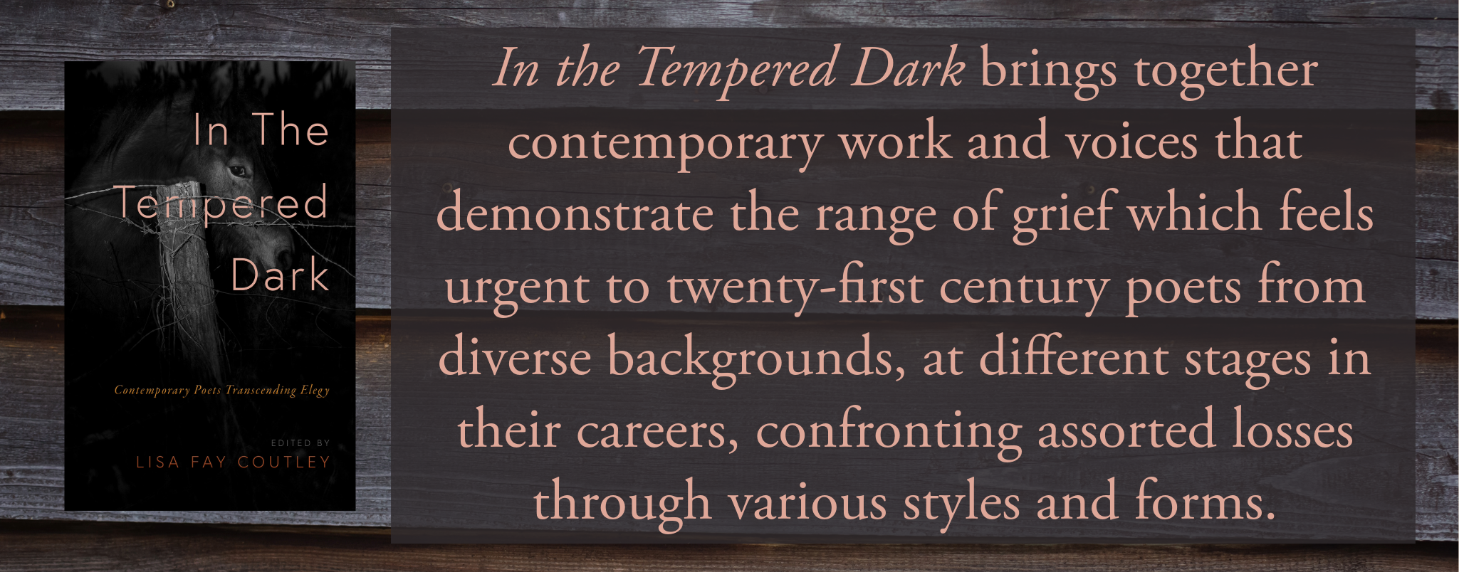 In The Tempered Dark: Contemporary Poets Transcending Elegy