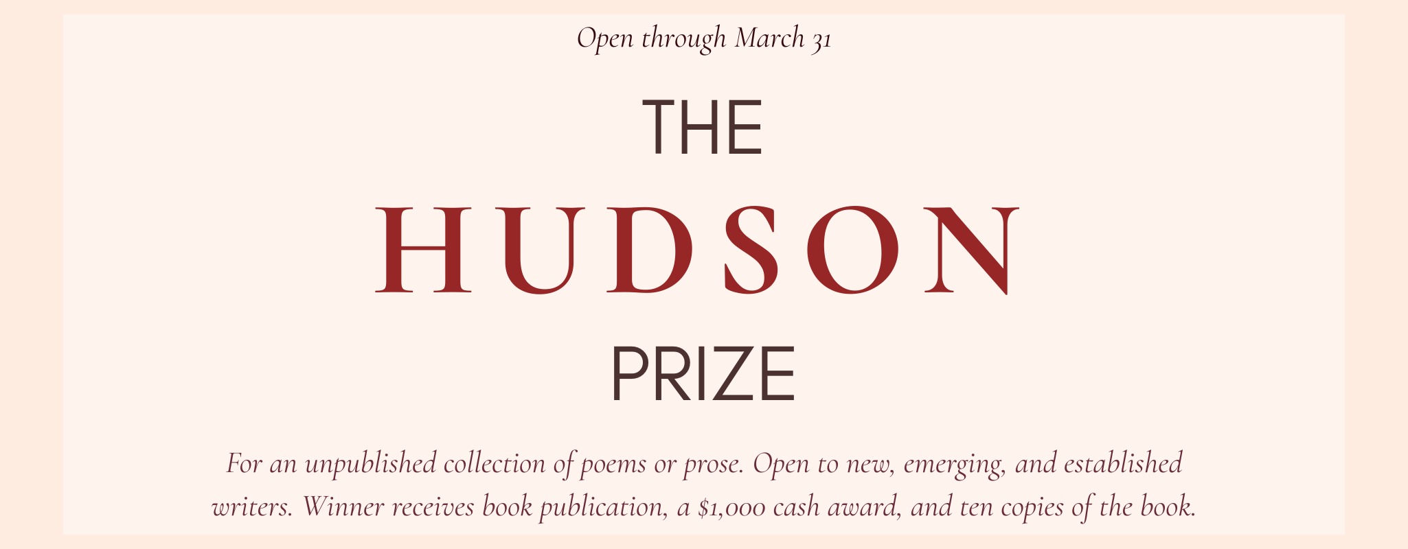 The Hudson Prize