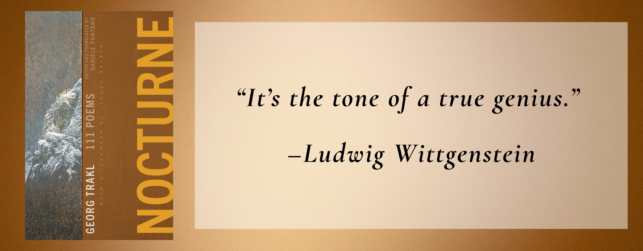 Nocturne: 111 Poems by Georg Trakl