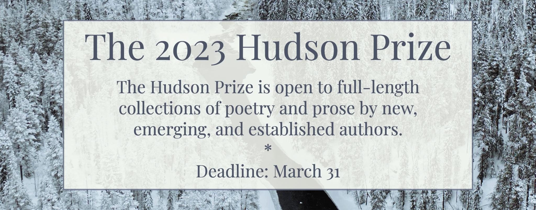 The Hudson Prize